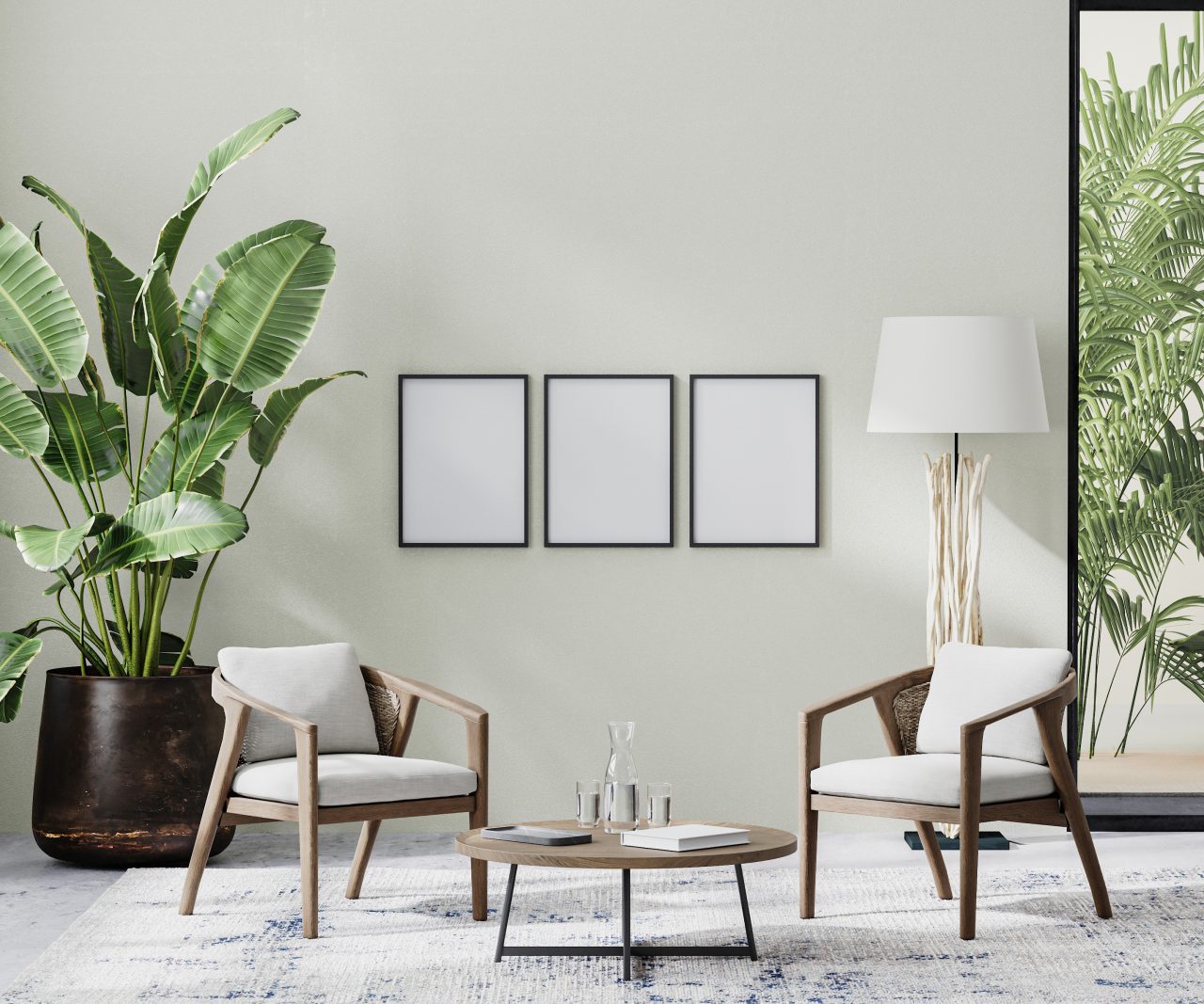 poster-frames-in-room-interior-with-light-neutral-wall-with-sunlight-and-wooden-furniture-e1697706181964