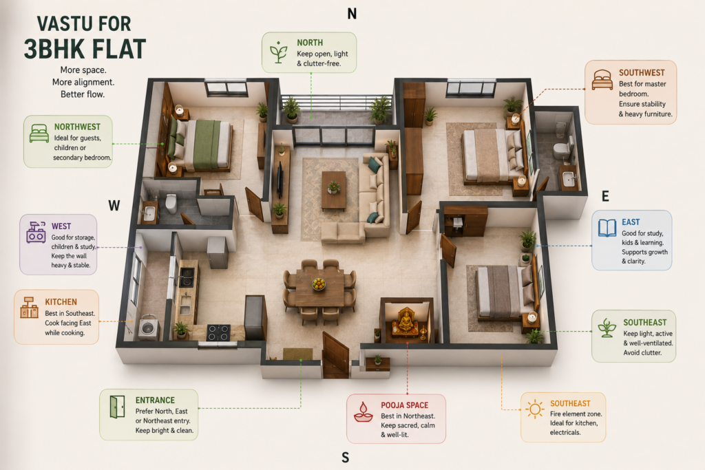 Vastu for 3BHK