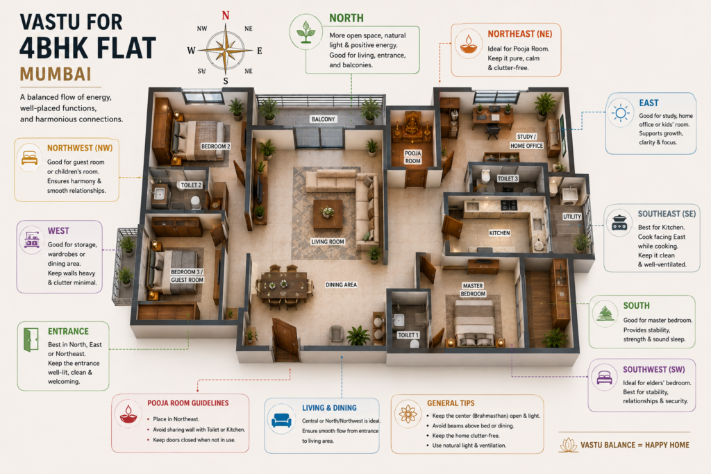 Vastu for 4BHK Flats